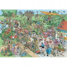 Puzzle 1000 pièces : Jan van Haasteren - Le recensement annuel des oiseaux