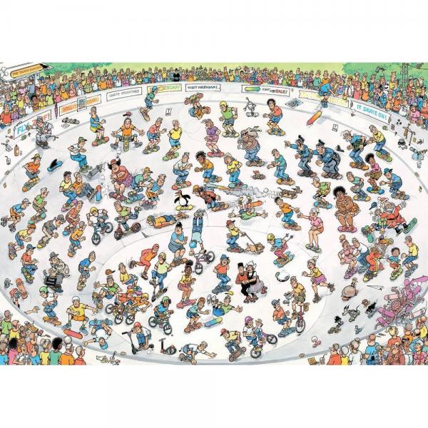 Puzzle 1000 pièces : JVH - Faire du skate  - Jumbo-1110100625