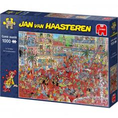 Puzzle 1000 pièces : Jan van Haasteren - La Tomatina 