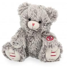 Ours en peluche Rouge Kaloo : Maé Gris prestige 24 cm