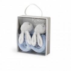 Kaloo Plume: blue bunny slippers