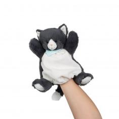 Kaloo Les Amis: Chamallow Cat puppet cuddly toy