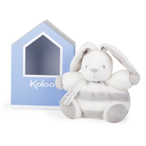 Kaloo bébé pastel : Patapouf lapin gris et blanc - Kaloo-K960084
