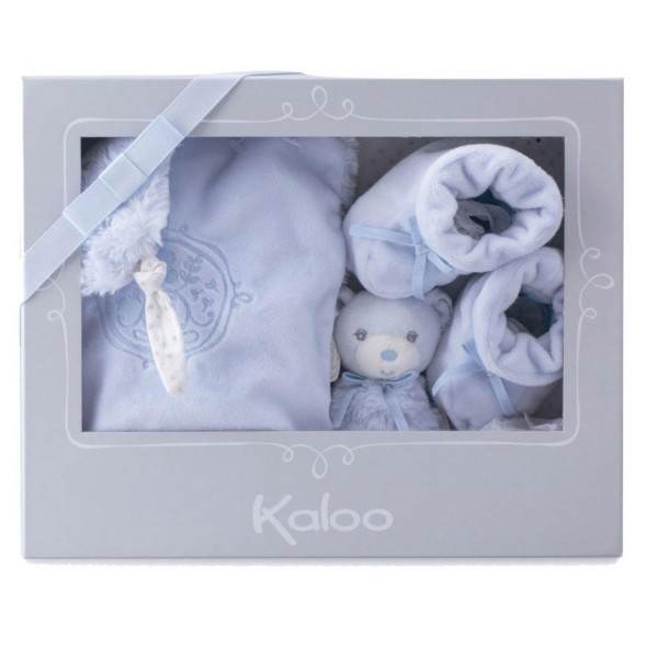 Kaloo Perle : Coffret naissance 3 pièces bleu - Kaloo-962169