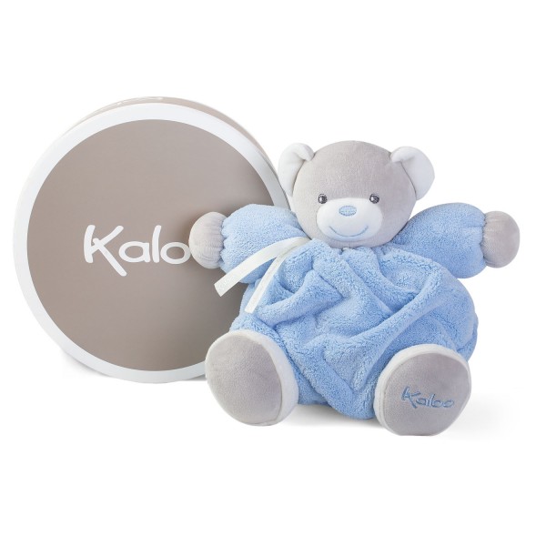 Kaloo Plume : Patapouf ourson bleu (Medium) - Kaloo-K969554