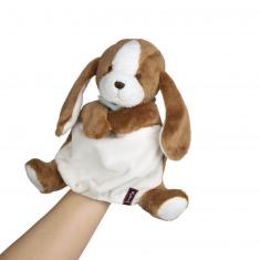 Kaloo Les Amis :  Doudou marionnette Chien Tiramisu