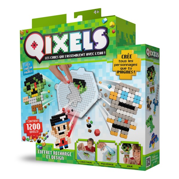Coffret de création Qixels : Recharge et Design - KanaiKids-KK87020