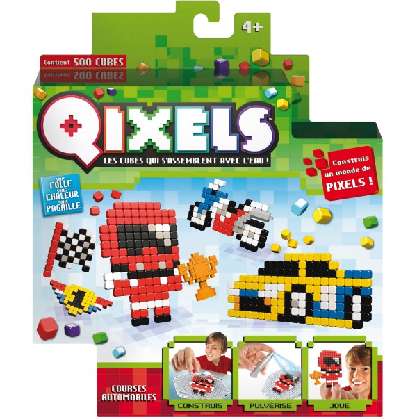 Kit de créations Qixels : Courses automobiles - KanaiKids-KK87040