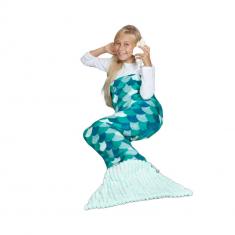 Child mermaid tail blanket