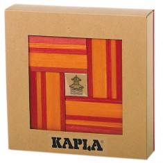 Kapla 40 planchettes - Rouge / orange