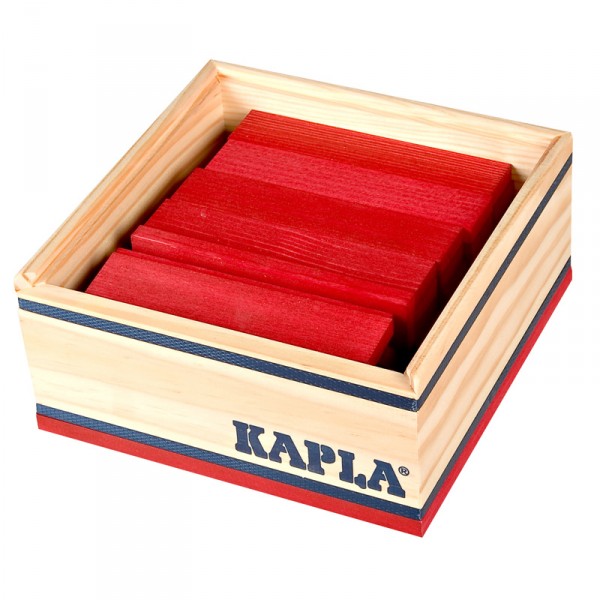 Kapla 40 planchettes - Rouge - Kapla-C40R