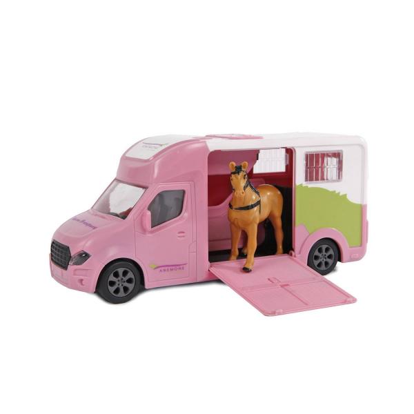 Camion Van Horses transport avec un cheval - KidsGlobe-510212