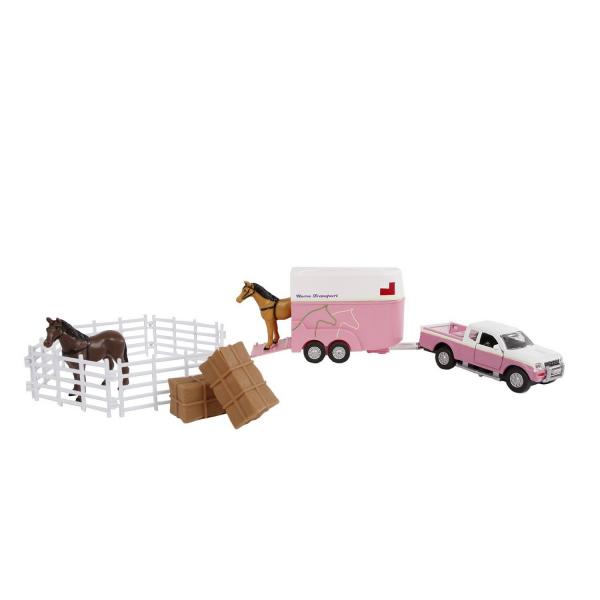 4x4 avec remorque pour chevaux et accessoires - KidsGlobe-520205