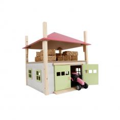 Hay barn with loft and height adjustable roof 1:32 