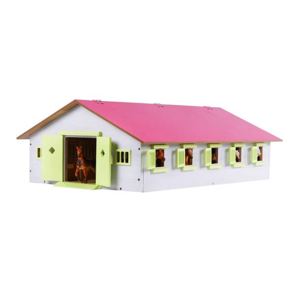 Ecurie de 9 boxes en bois pour chevaux (1:32) - KidsGlobe-610188