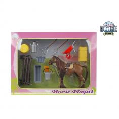 Set cheval 13 cm et accessoires