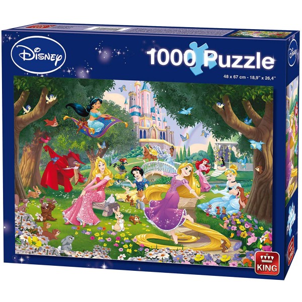 1000 pieces puzzle: Disney princesses - King-57927