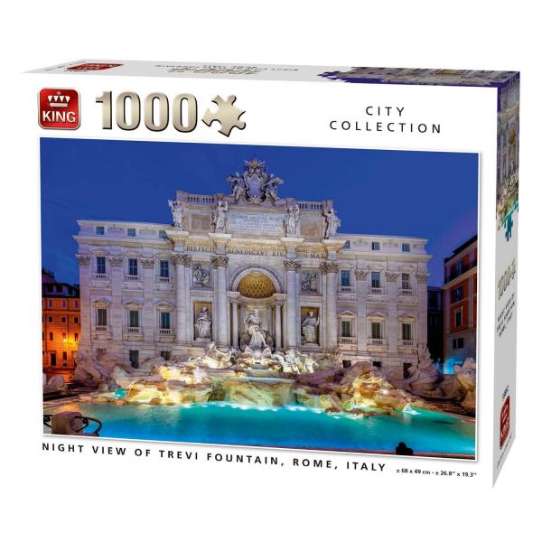 1000 piece puzzle: Trevi fountain - King-58182