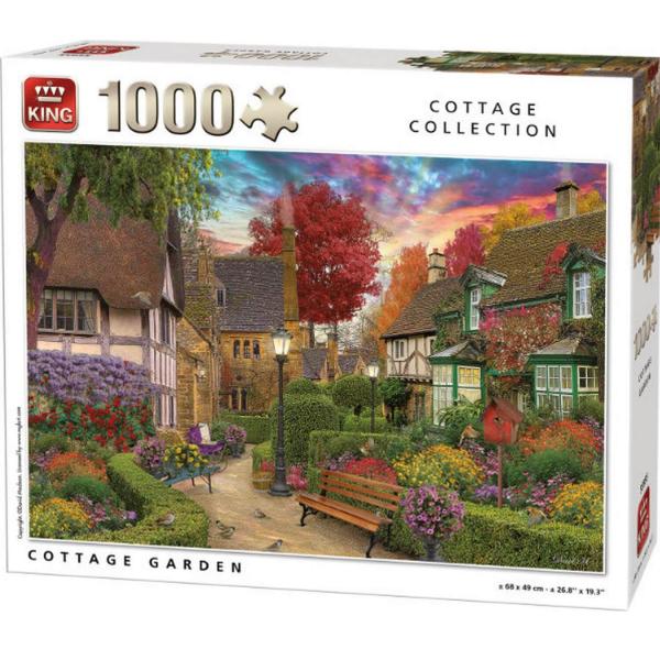 1000 piece jigsaw puzzle: chalet garden - King-58622