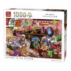 1000 Teile Puzzle: Katzen