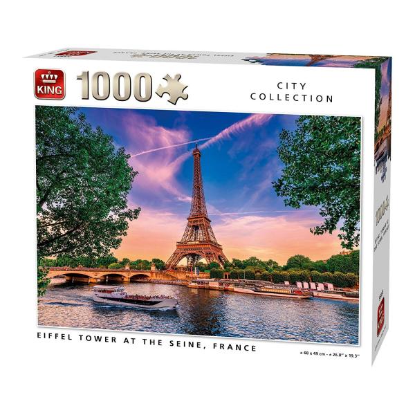 1000 pieces puzzle: The Eiffel Tower - King-58173