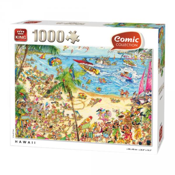 1000 pieces puzzle: Comic Collection: Hawaï - King-58565