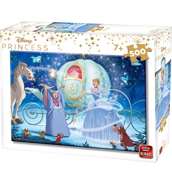 Puzzle de 500 piezas: Princesas Disney: Cenicienta - King-58442