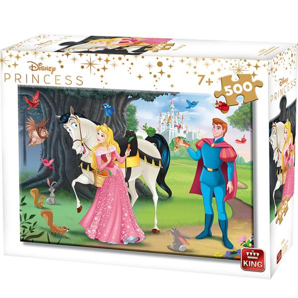 Puzzle 500 pièces : Princesses Disney : La Belle au bois dormant - King-58446