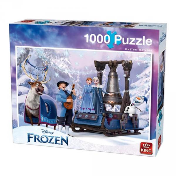 1000 pieces puzzle: Disney Frozen: Winter - King-58595