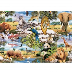 1000 pieces puzzle: wild animals