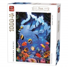 Puzzle 1000 pièces : Trois dauphins