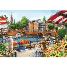 1000 pieces puzzle: Amsterdam