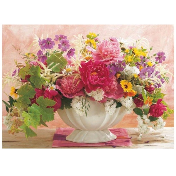 Puzzle 1000 pièces Classic Collection : Vase de fleurs - King-58252