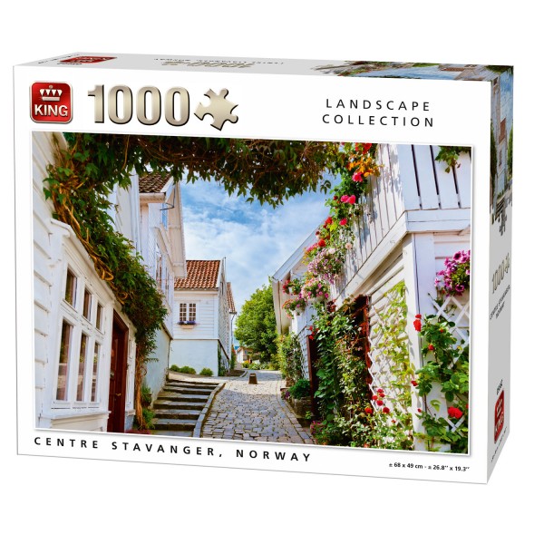 Puzzle 1000 pièces Landscape Collection : Stavanger, Norvège - King-58287