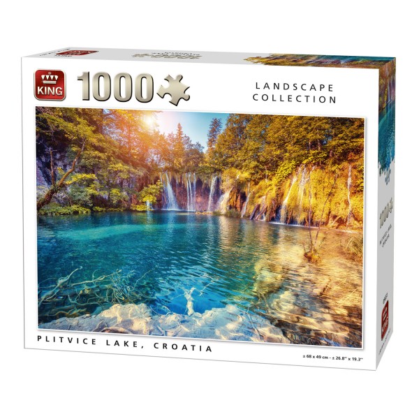 1000 pieces puzzle: Plitvice lake, Croatia - King-58415