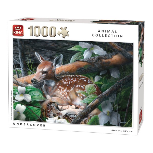 Puzzle 1000 pièces : Faon - King-58440OLD