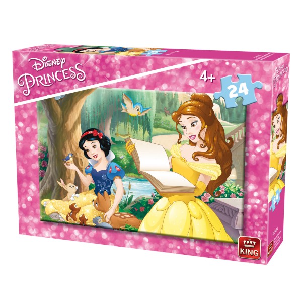 24 pieces puzzle: Disney Princesses: Belle and Snow White - King-58562-1