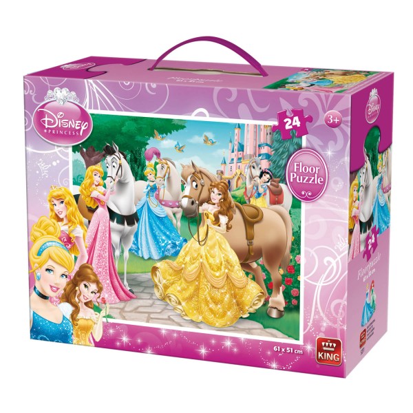 Puzzle gigante de 24 piezas: Princesas Disney - King-58607