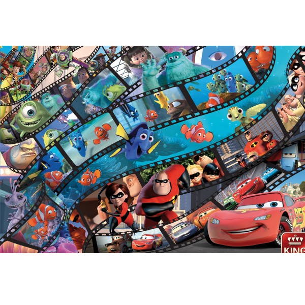 1000 pieces puzzle: Pixar films - King-58610