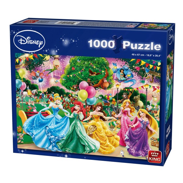 1000 pieces puzzle: Fireworks at Disney - King-58612