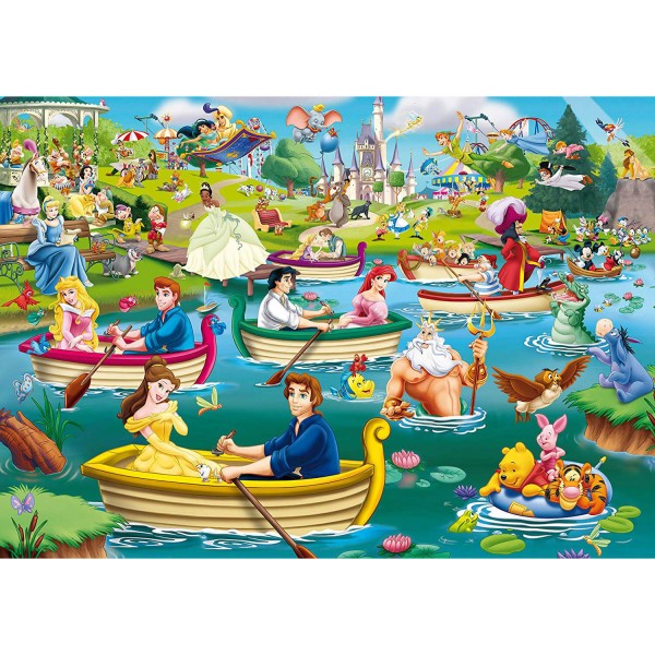 Puzzle 1000 pièces : Plaisir sur l'eau, Disney - King-58614