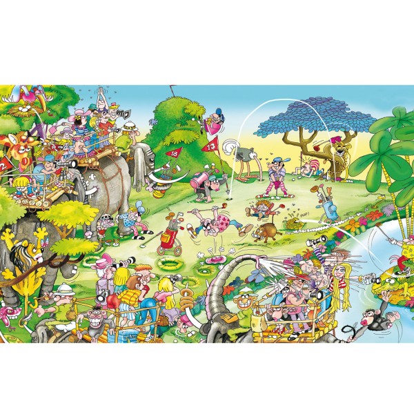 Puzzle 1000 pièces : Funny Comic : Golf Safari - King-100203