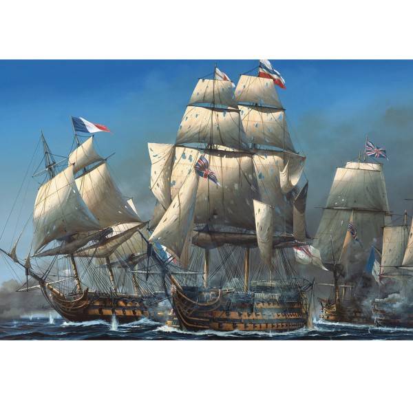 1000 Teile Puzzle: Die Schlacht von Trafalgar - King-100228