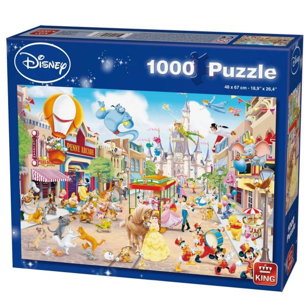 1000 Teile Puzzle: Disney: Disneyland - King-55886