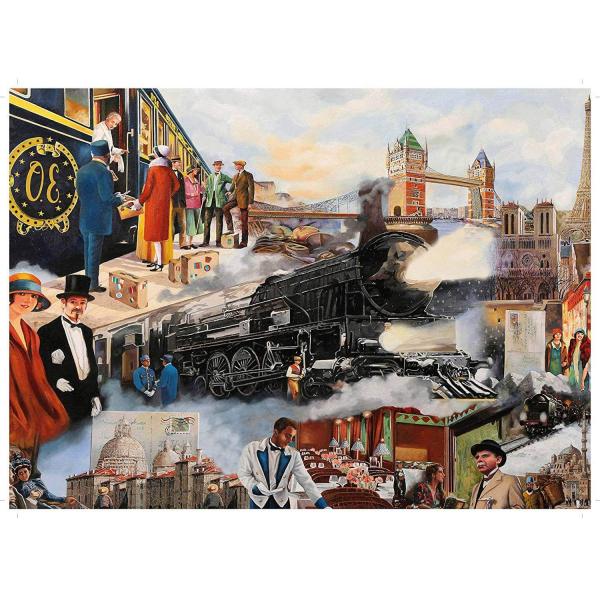 1000 pieces puzzle: Classic Collection: Journey with the orient-express - King-5773