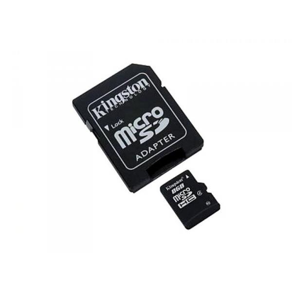 MicroSDHC 8GB Kingston Class4 - Sous Blister - MKT-1604