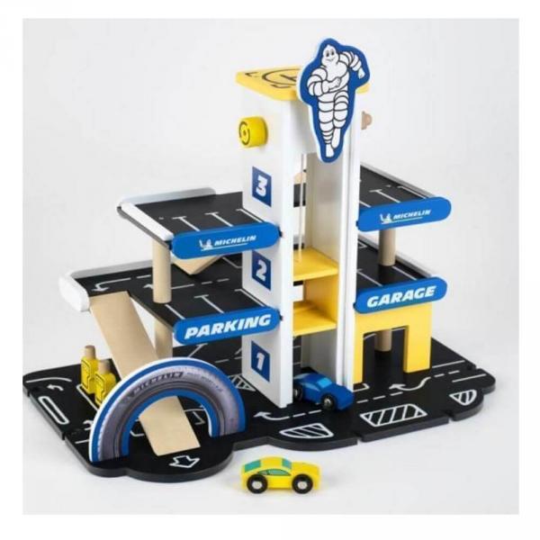 Michelin garage 3 wooden levels and its 2 cars - Klein-3404