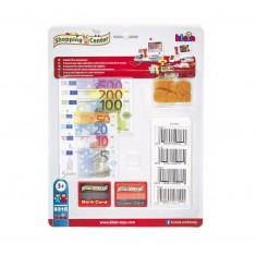 Accessory set for electronic cash registers