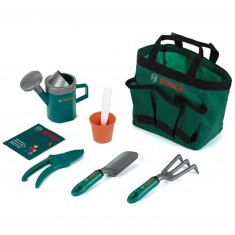 Bolsa de jardinero con herramientas Bosch.