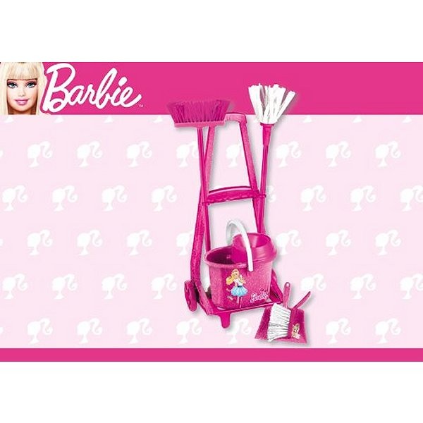 Chariot de ménage - Barbie - Klein-6352